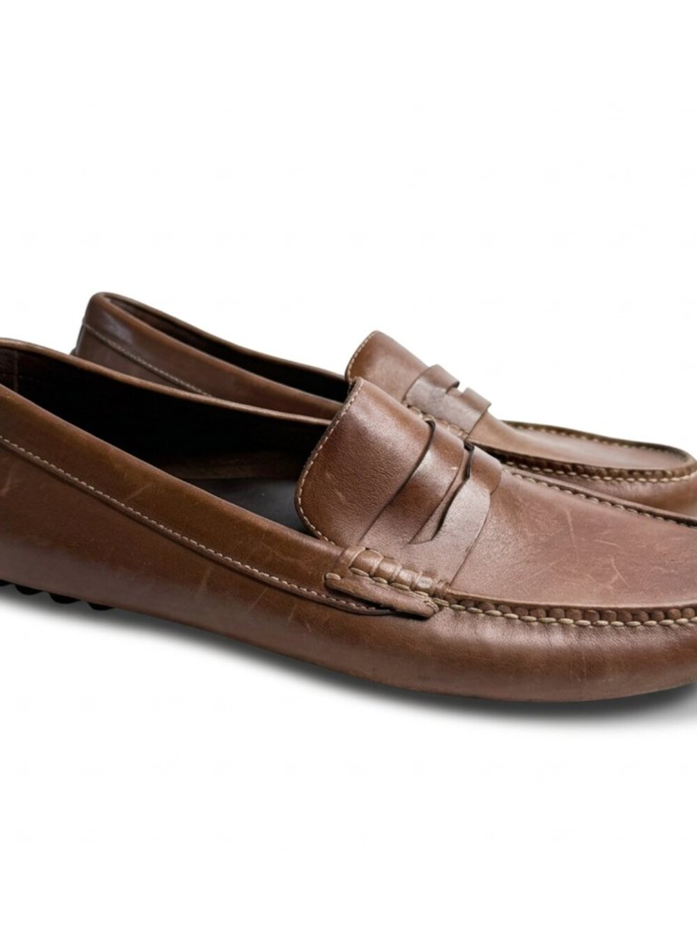 Cole Haan Men’s Penny Loafers Size 12 Brown LeatherDriving Slip On Shoes